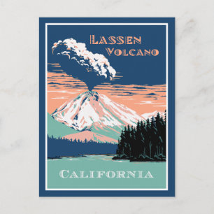 Carte Postale Volcan Lassen Californie