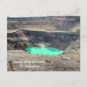 Carte Postale Volcan père Noël Ana, El Salvador