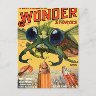 Carte Postale Voler effrayant géant