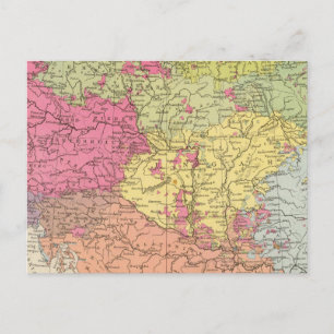 Carte Postale Volkerkarte contre Oesterreich Ungarn, Autriche Ho