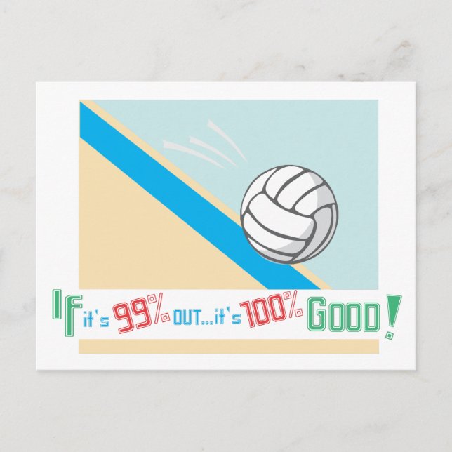 Carte Postale Volley-ball...Règles ! (Devant)