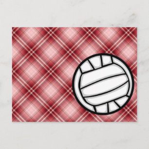 Carte Postale Volley-ball rouge