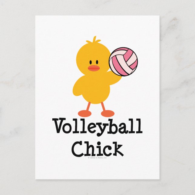 Carte postale Volleyball Chick (Devant)