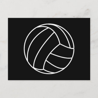 Carte Postale VOLLEYBALL NOIR & BLANC Sports d'été plage plaisir