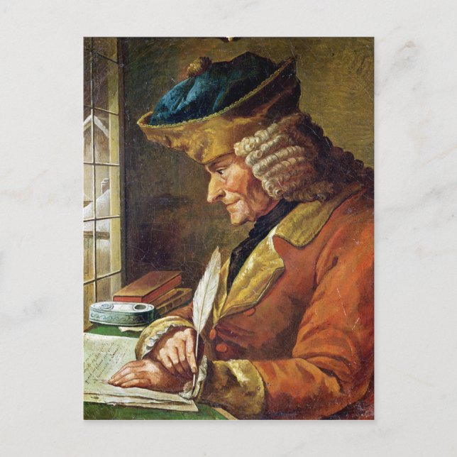 Carte Postale Voltaire dans son étude (Devant)