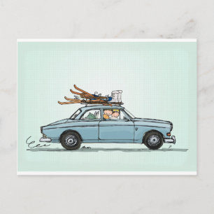 Carte Postale Volvo 122s vintage Amazon