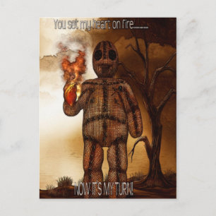 Carte Postale Voodoo-ing 2 FUNNY "Hearts Afire"