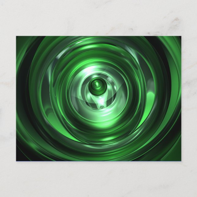 Carte Postale Vortex vert (Devant)