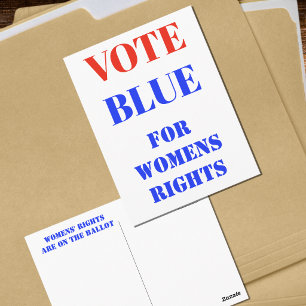 Carte Postale Vote Bleu Vote USA Démocratique Politique Rouge Bl