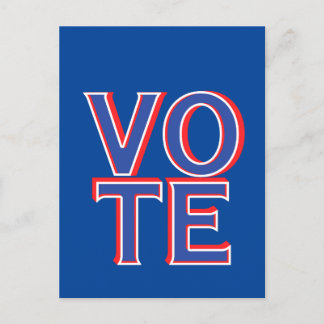 Carte Postale Vote Campagne politique Marchandises