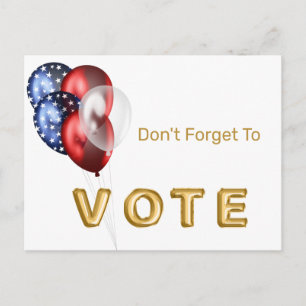 Carte Postale Vote de célébration patriotique