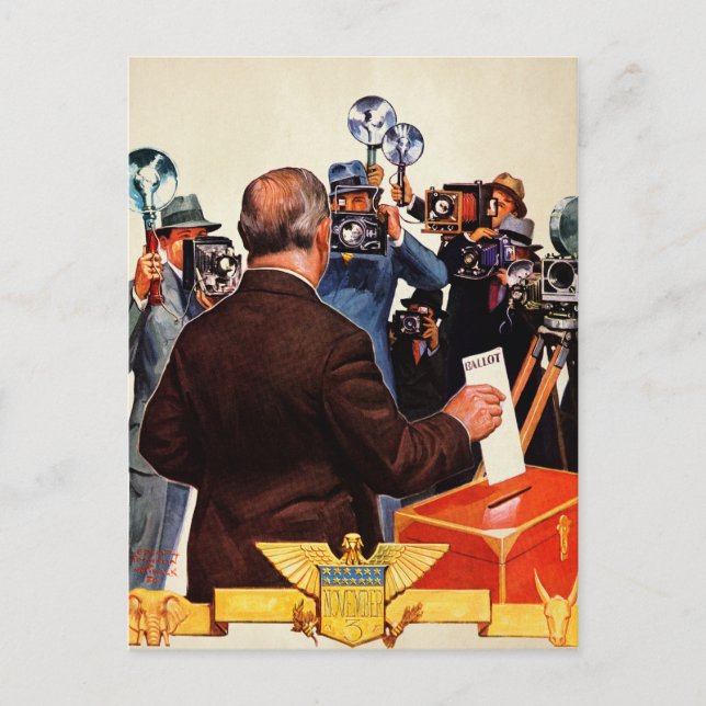 Carte Postale Vote du candidat (Devant)