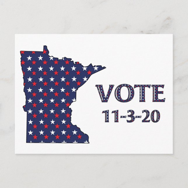 Carte Postale Vote du Minnesota (Devant)