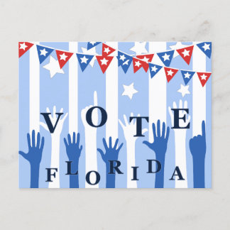 Carte Postale Vote Florida Sortez Du Vote ! Électeurs
