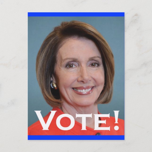 Carte Postale Vote Nancy Pelosi (Devant)