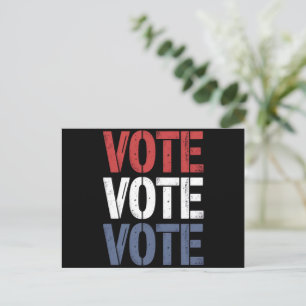 Carte Postale Vote Politique Électorale Vote Inscription élector