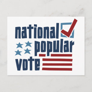 Carte Postale Vote populaire national