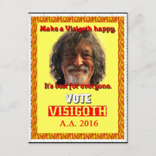 Carte Postale Vote Visigoth pour le président en 2016