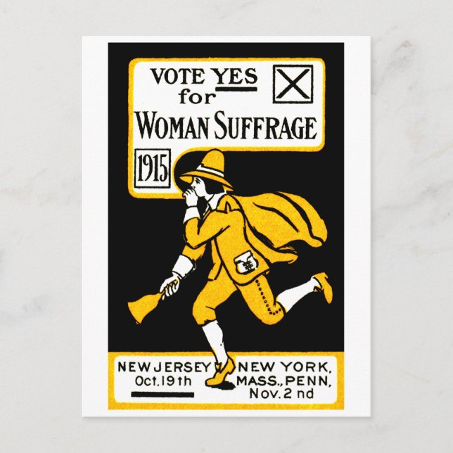 Carte Postale Votez Oui ! Suffrage féminin 1915 (Devant)