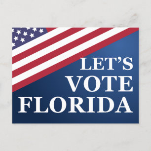 Carte Postale Votons en Floride Sortons des électeurs
