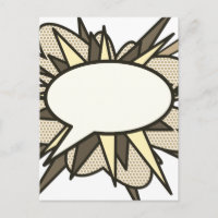 Votre bulle de message amusante rétro bande dessin