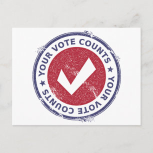Carte Postale votre compte de vote