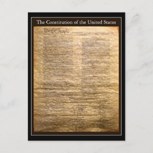 Carte Postale Votre constitution de texte/couleur des États-Unis