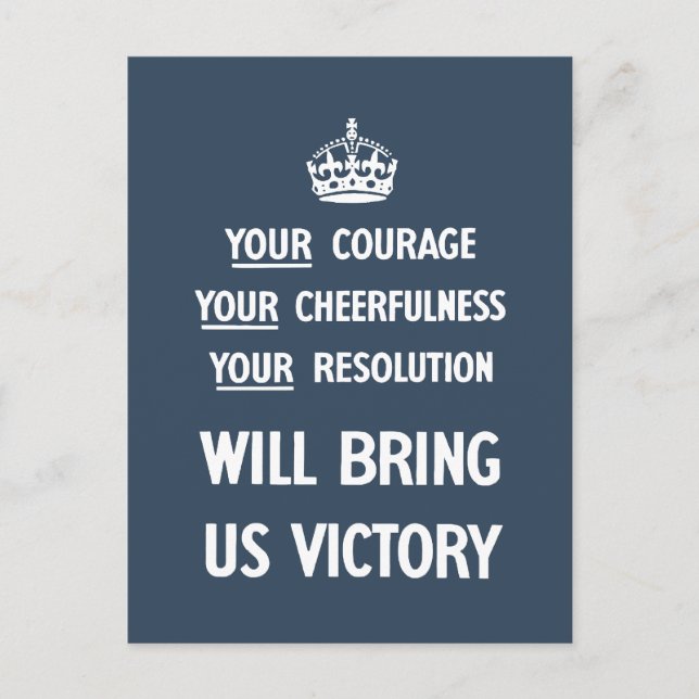 Carte Postale Votre Courage Votre Gentillesse Votre Résolution (Devant)