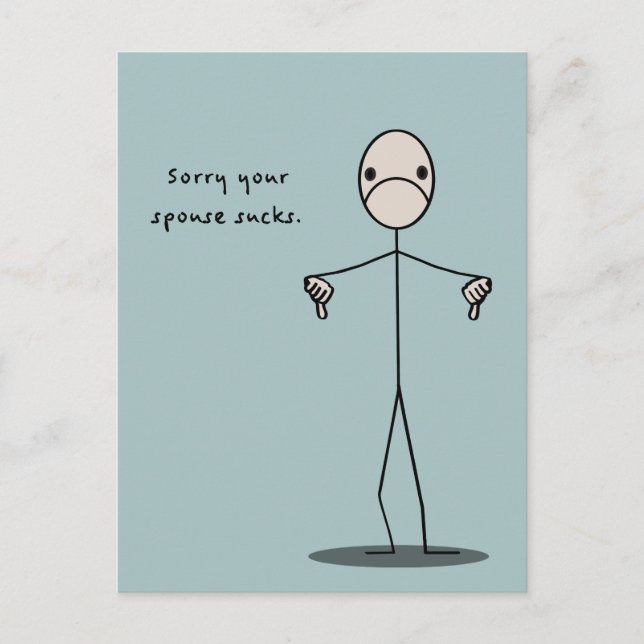 Carte Postale Votre Époux Sucre (Devant)