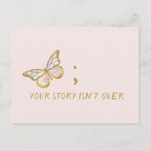 Carte Postale Votre histoire n'est pas sur la sensibilisation à 