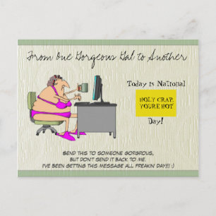 Carte Postale Votre Hot - Vieille dame à l'ordinateur