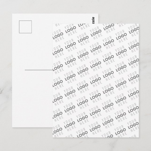 Carte Postale Votre image/logo éclairé automatiquement + Motif (Devant / Derrière)
