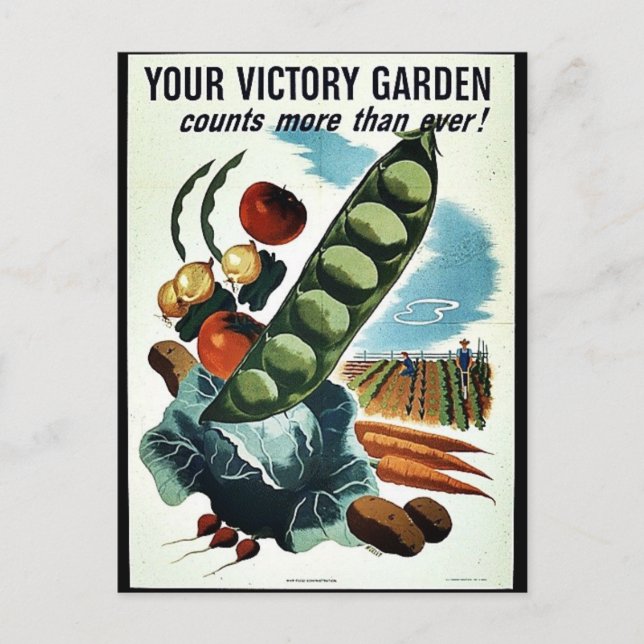 Carte Postale Votre Jardin Victoire (Devant)