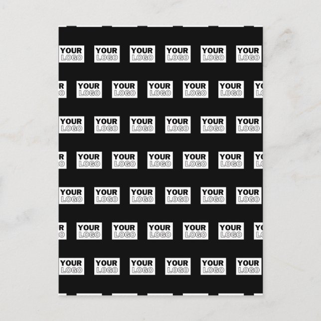 Carte Postale Votre logo ou design | Fond de couleur modifiable  (Devant)