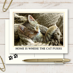 Carte Postale Votre photo Cute Kitten Nouvelle adresse
