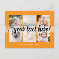 Votre texte personnalisé 6 photos collage universe
