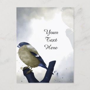 Carte Postale Votre texte personnalisé - Petit oiseau personnali