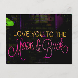 Carte Postale Vous aimez la lune et le retour