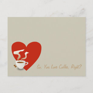 Carte Postale Vous Aimez Le Café, N'Est-Ce Pas ?