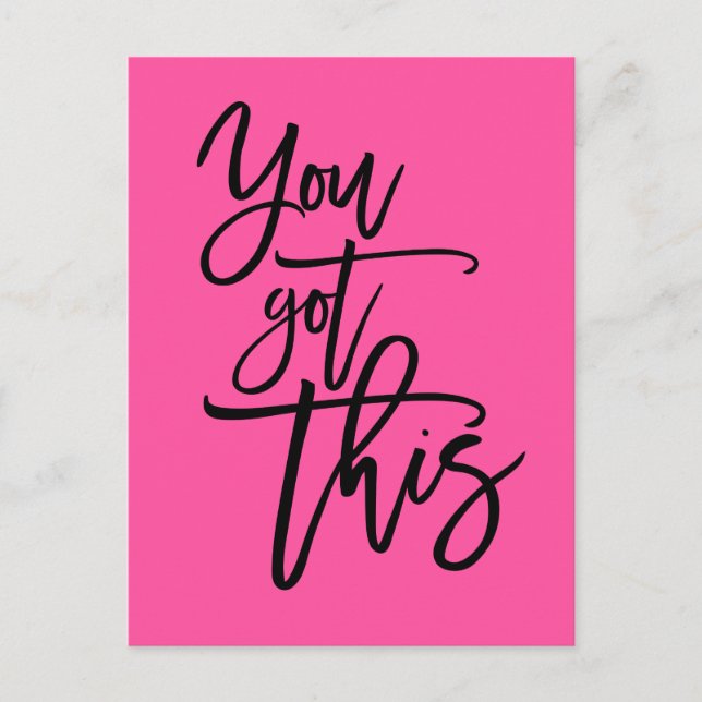 Carte Postale Vous Avez Cette Citation Motivationnelle Noire Sur (Devant)