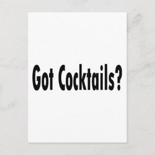 Carte Postale Vous avez des cocktails ?