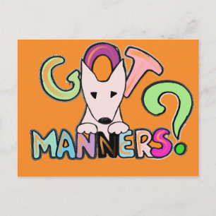 Carte Postale VOUS AVEZ DES MOYENS ? English Bull Terrier
