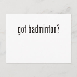 Carte Postale vous avez du badminton ?