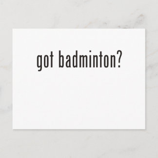 Carte Postale vous avez du badminton ?