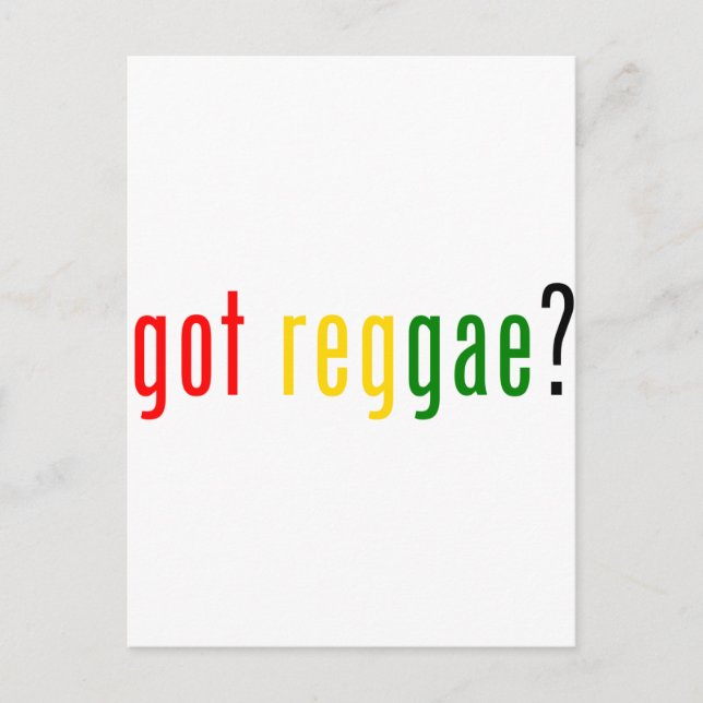 Carte Postale vous avez du reggae ? (Devant)