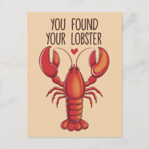 Carte Postale Vous avez trouvé votre mariage de homard drôle de
