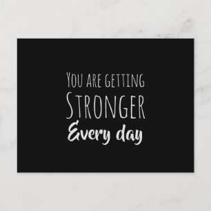 Carte Postale Vous Devez Plus Fort Chaque Jour Affirmation