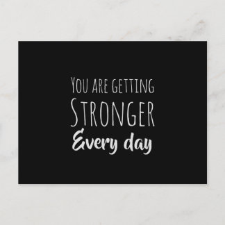 Carte Postale Vous Devez Plus Fort Chaque Jour Affirmation