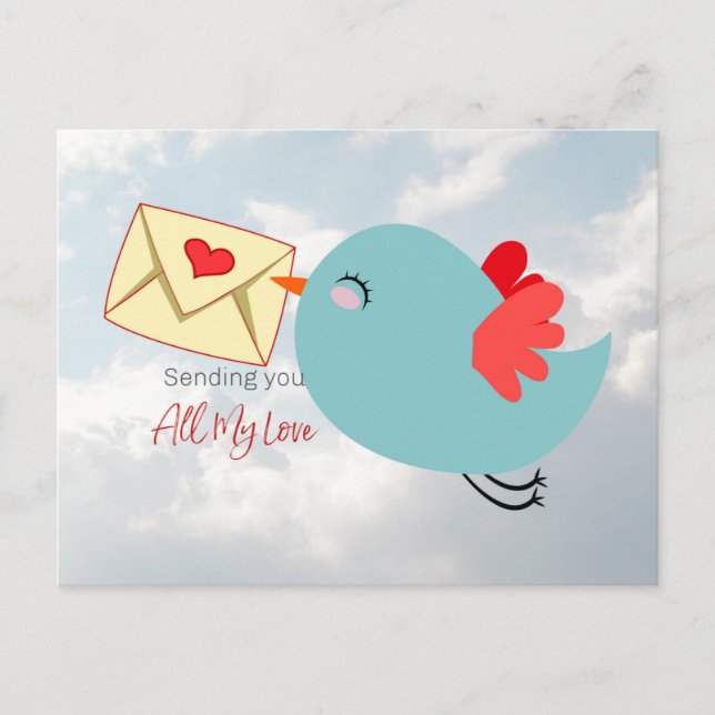 Carte Postale Vous Envoyez Tout Mon Amour (Devant)