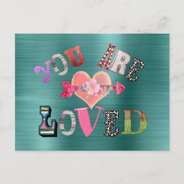 Carte Postale Vous êtes aimés (Devant)